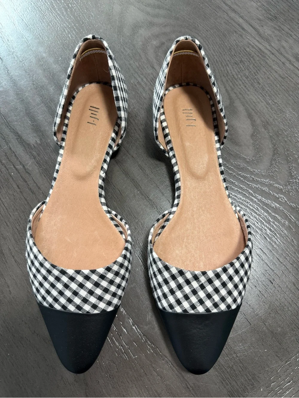 J.Jill Gingham Pointed Toe d’Orsay Flats – Women’s Size 10
